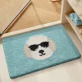 Tappeto da bagno assorbente con simpatico design di cane antiscivolo soffice per casa - Orso Cool