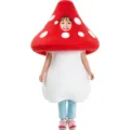 Kids red mushroom costume funny polka dot cosplay outfit for Halloween party stage performance - One Size / Set / Kids