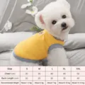 Summer thin dog vest for small pets, cute yellow waffle pet clothing for puppy daily wear. - S / Yellow
