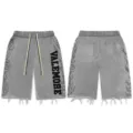 High-Street gewaschene graue Freizeithose mit Flammen-Print, Fransen und Kordelzug. - S / Unterteile / Grau gewaschen