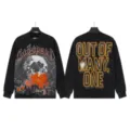 Vintage washed long sleeve t-shirt with graphic skull print and cool streetwear design for men. - S / G61101 Washed Black