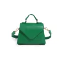 Sac bandoulière miniature motif serpent vert pour femme, élégant sac à main poignée. - Motif Lézard Vert
