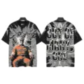 Vintage washed short sleeve t-shirt with skeleton graphic and streetwear letters print. - S / Tops / Washed Black Grey