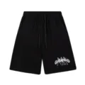 Short de survêtement noir décontracté pour hommes et femmes, style streetwear avec imprimé. - 320 Noir