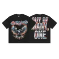 Vintage washed black short sleeve t-shirt for men and women streetwear graphic tee. - S / Top (1192) / Washed Black