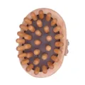 Wooden meridian massage brush with smooth wooden pins and ergonomic handheld strap for body relaxation. - Upgraded Style
