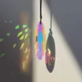 Pendentif suspendu prisme attrape-soleil en cristal pour fenêtre déco arc-en-ciel accessoires. - Longue Boucle d'Oreille Couleur AB / Coloré