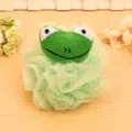 Jolie éponge de douche filet grenouille mignonne douce pour le nettoyage quotidien du corps - Grenouille verte
