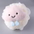 Mignon éponge de douche nuage filet souple luffa boule de bain moussante pour le lavage du corps - Nuage / Rose