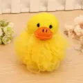 Adorable eponge de bain en canard jaune, pouf de douche doux pour le corps. - Canard Jaune