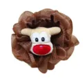 Christmas reindeer mesh bath sponge cute shower puff soft body washing ball for gifts - Elk