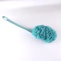 Esponja de baño de mango largo cepillo de ducha azul verde esponja corporal exfoliante - 42*10CM / Verde azulado