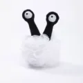 Éponge de douche créative avec filet en maille pour un nettoyage corporel doux quotidien. - Blanc