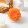 Gran esponja de ducha de masaje con cepillo de silicona suave para la limpieza corporal diaria. - Aprox 40g / Naranja Brillante