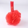 Roter Hochzeitsnetz Badeschwamm Duschpuff mit Aufhaengeband zur Koerperreinigung Dusche. - Rot