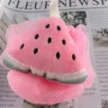 Schattige watermeloen douchepuf detailweergave, zachte mesh badspons voor lichaam. - Ongeveer 35g / Watermeloen Roze