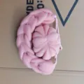Large pink mesh bath sponge soft shower puff for body cleansing with convenient hanging cord. - Pink Set
