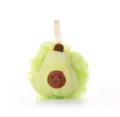 Green avocado bath sponge, soft mesh shower puff with hanging loop for daily washing - Avocado