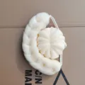 Korean style large mesh bath sponge soft shower ball with hanging rope for daily body cleaning care - Beige Set