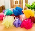 Bunte PE Duschschwämmchen Duschblumen Netz Badeschwamm für Körperpflege mit Kordel - 10g (Klein) / Mehrfarbig
