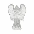 Figurine d'ange en cristal ornement de bureau transparent cadeau maison verre sculpture. - Grand Transparent / Grande Taille (75x30x95mm)