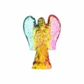 Crystal rainbow angel figurine desktop ornament decorative gift for home and living room decor - Large Size Multicolor