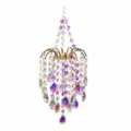 Cristallo Lampadario Pendente Acchiappasole Ornamentale Sospeso Prisma Nozze Festa Decorazione Luce - Stile Griglia Colorato AB / 145x370mm