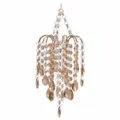 Cristallo pendente accessorio di illuminazione acchiappasole decorazione matrimonio campanello - Ciondolo in Metallo - Stile Foglia Rete Champagne