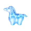 Figurine de cheval en verre cristal bleu adorable ornement animal déco bureau cadeau jouet - Petit Cheval à Bascule / Bleu Moyen