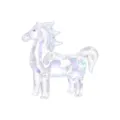 Squisita statuetta di cavallo in cristallo iridescente, splendido ornamento in vetro. - Stile Piccolo Cavallo / 60x16.5x50mm / Aurora boreale