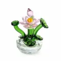 Kristall Lotusblume Figur Kristall Handwerk Ornament Desktop Heimdekoration Geschenk Tisch - Lotussamenkapsel / 82x98mm