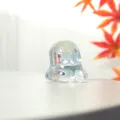 Figurine de fantôme en verre iridescent, joli ornement en cristal pour déco d'Halloween et maison. - Style Fantôme Court / 44x43mm / Couleur AB