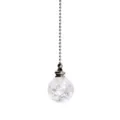Boule de verre craquelé pendentif chaîne de tirage ventilateur de plafond attrape-soleil. - Transparent