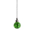 Groene gebarsten glazen bal plafondventilator trekketting hanger kristal zonvanger decoratie - Groen
