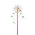 Atrapasueños flor de cristal estaca jardín rama cuentas bricolaje decoración - Pequeño Piquete de Flor (Color AB Terminado)
