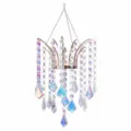 Cristallo campanello vento lampadario pendente paralume accessorio decorativo regalo - Ciondolo in Metallo - Stile Foglia d'Acero Colore AB