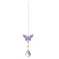 Kristall Sonnenfaenger Schmetterling Regenbogenerzeuger Fenster Home Dekoration - Mehrfarbiger Schmetterling / 50mm Doppelseitiges Ahornblatt