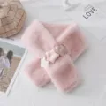 Donna Inverno Morbido Pelliccia Sintetica Sciarpa Carino Stella Caldo Spesso Collo Copertura - Rosa