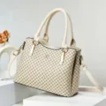 Elegante borsa da donna con motivo a trifoglio chic, doppi manici e tracolla pratica. - L29xH21xP13cm / Stile 4