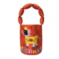Bolso de mano infantil de lona naranja bolsa de compras de caballo de dibujos animados - Rojo