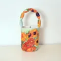 Van Gogh sunflower bucket bag canvas handbag with padded handle stylish daily tote purse - Large Sunflower