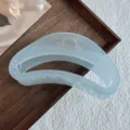 Pinza de pelo grande de gelatina coreana fresca para mujeres accesorio estético azul - Azul Gelatina-12CM