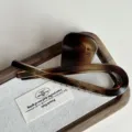 Pinza de pelo de carey retro para cabello grueso, pinza de tiburon elegante grande - Gris Café