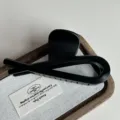 Pinza de pelo negra minimalista con diseño geométrico elegante para cabello grueso. - Negro Mate-12cm
