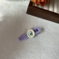 Purple tulip hair clip cream style side clip sweet fashion cute bangs hair styling accessories - Purple