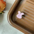 Pink Acetate Hair Claw Clip, Cute Rabbit Bow Design Small Hair Jaw Clip for Daily Styling - Purple