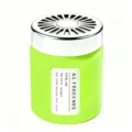 Car air freshener solid perfume green container silver metal lid long lasting fragrance - Gardenia