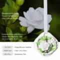 Gardenia scented hanging plaster ornament for wardrobe car and drawer fresh floral fragrance. - Gardenia Floral