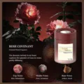 Car solid perfume long-lasting air freshener elegant rose scent deodorizing ornament 120g - Rose Appointment