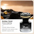 Thalo car air freshener long lasting cologne fragrance bottle amber gold scent diffuser - Snow Ridge Moss